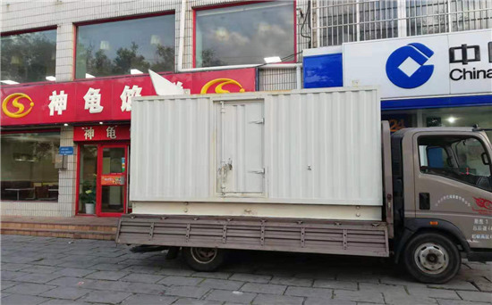 谷城出租发电机施工案例